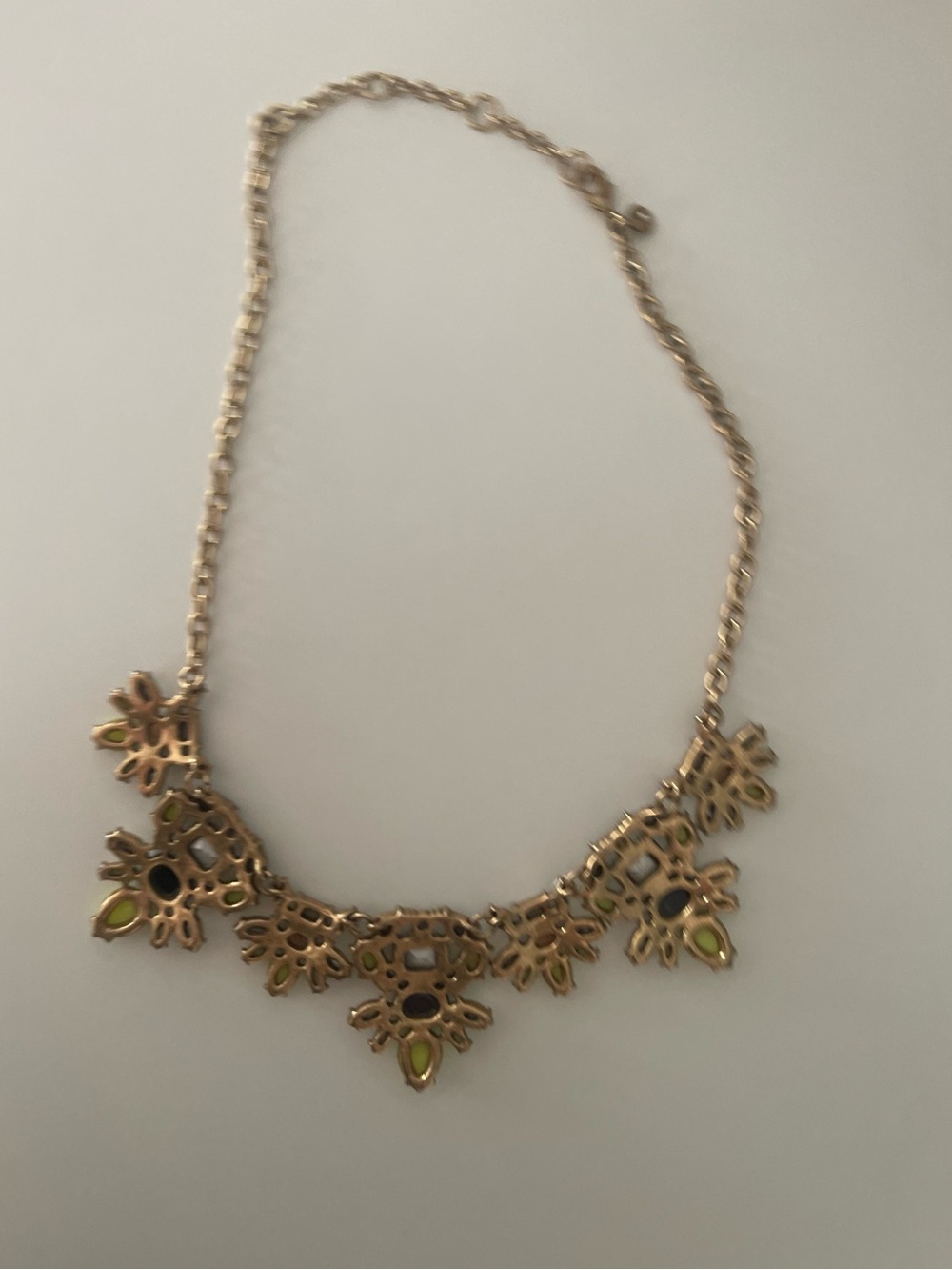 J.Crew Multi-Color Rhinestone Crystal Statement Necklace - Picture 4 of 4